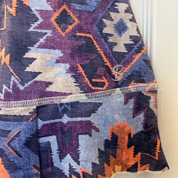 Sofibella UV Colors Doubles 13 Inch Womens Tennis Skirt Size Large - Picture 4 of 8